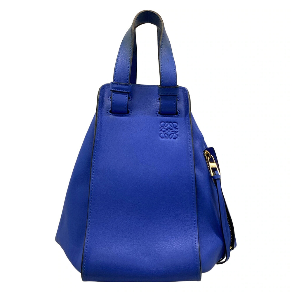 Loewe Hammock Bag Small Navy Leather #323232L13B - Picture 1 of 15